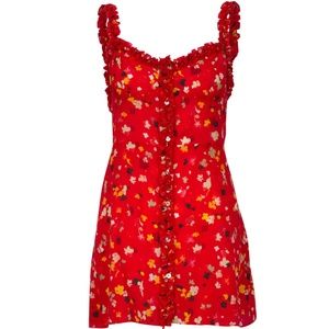 New! Realisation Par Julia - Rouge Fleur, XS - L